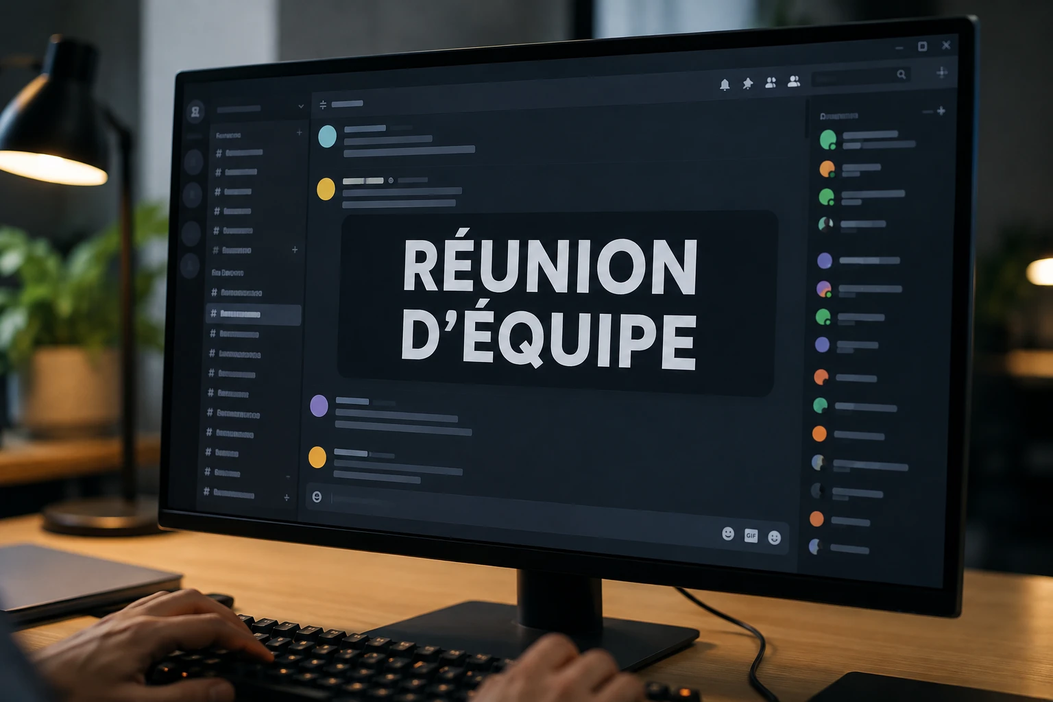 Écran Discord affichant un message avec un titre en gros écrit en markdown